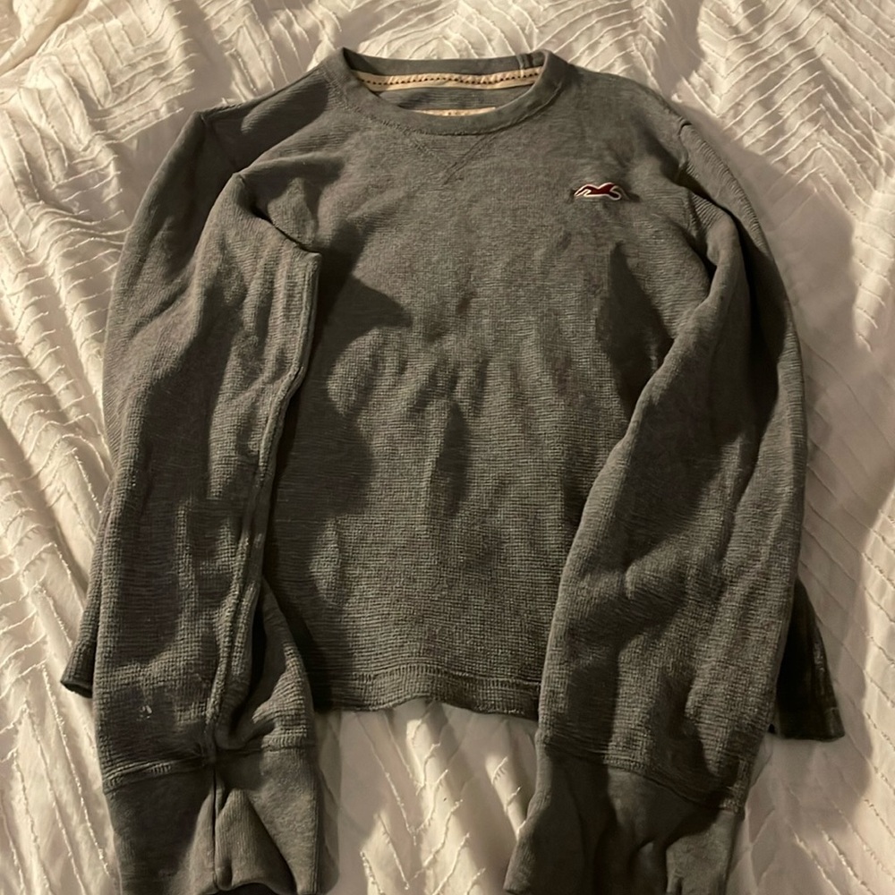vintage hollister grey knit sweater